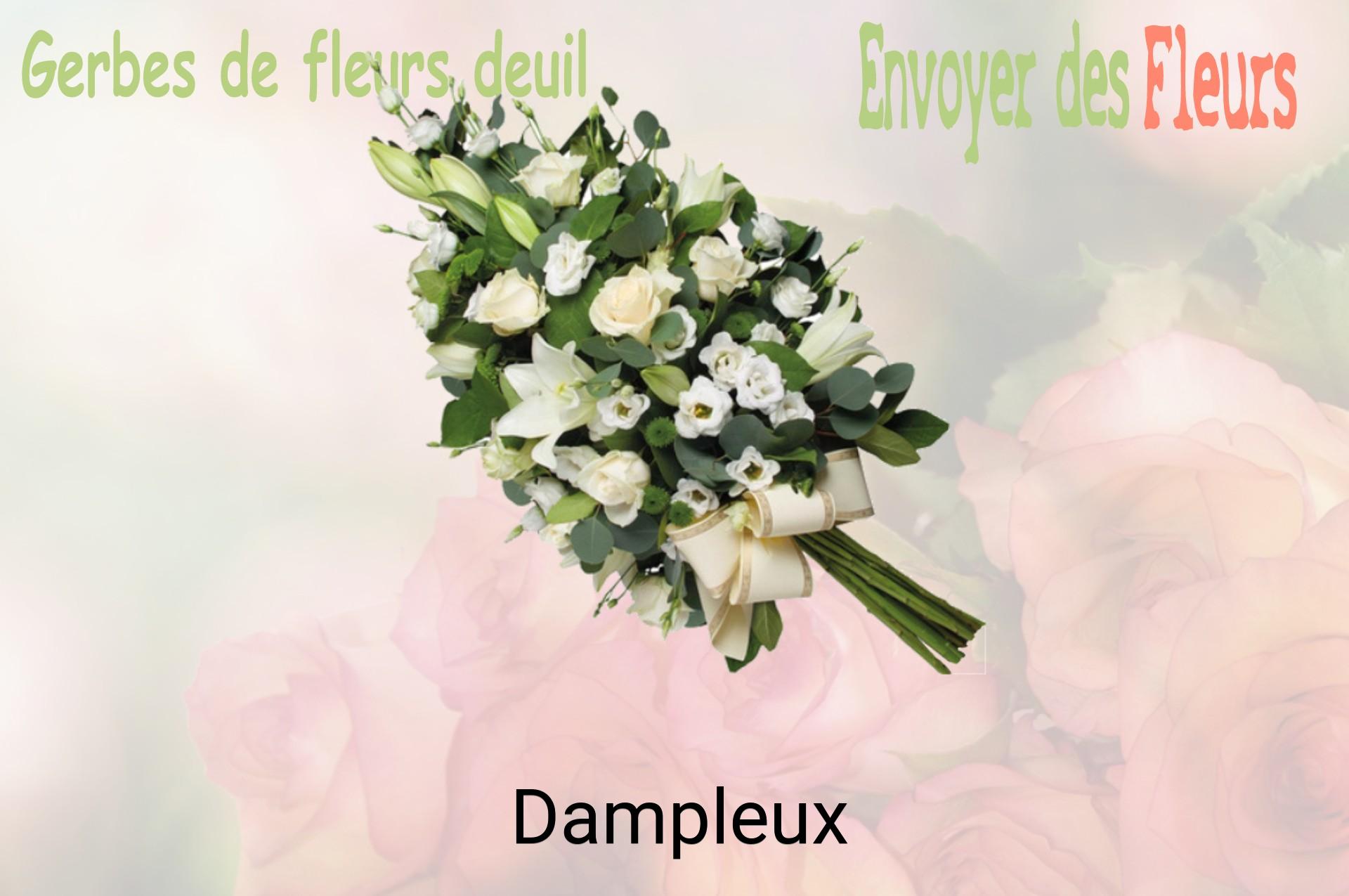 Gerbe de fleurs de deuil livrée à Dampleux
